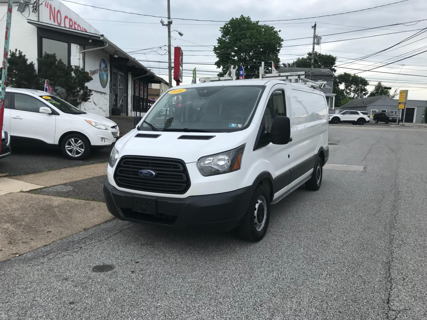 2016 White /Gray Ford Transit 150 (1FTYE1YM3GK) with an 3.7 V6 engine, Automatic transmission, located at 577 Chester Pike, Prospect Park, PA, 19076, (610) 237-1015, 39.886154, -75.302338 - Photo#2